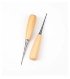 30pcs Leather Craft Awl Tool Wood Handle