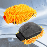 Car Cleaning Gloves Chenille Cleaning Cloth Towel Blue Yellow Orange Cleaning Tools  for Cleaning Washing Car Accessories