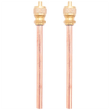 80 Valve 1/4 Inch SAE X 1/4 Inch OD X 4 Inch Stem Core AC Refrigeration