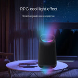 Portable Bluetooth Audio Home Square Dance Subwoofer Speaker Cross-Border Outdoor Bucket With RGB LED Lighting Powered Battery