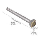 SDS Max 16-Teeth Carbide Tipped Bush Hammer Chisel Alloy Chisel Bushing Bit For Cement Concrete Stone DIY Project Tool