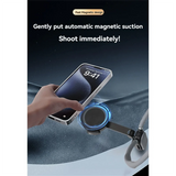 Silicone Magnetic Neck Mount Quick Release Hold POV Perspective Bracket For Cell Phone Action Camera Live Riding