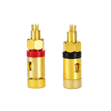 New High Current Binding Post Red Black Terminal Binding Posts Pure Copper Gold Plated Amplifier Speaker Binding Post Connector