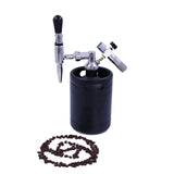Hot selling custom logo 64oz Nitro Cold Brew Coffee Maker Home Keg with Stainless Steel Relief Valve Pressure Gage