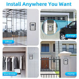 Alloy Key Lock Box Weatherproof Resettable 4 Digit Combination Key Storage Box Password Protected Wall Mount
