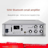 Factory priced fixed voltage Bluetooth 50W amplifier with USB/SD card/built-in radio for store use