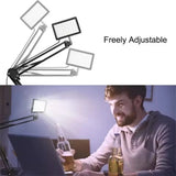 2025 LED Photography Selfie Lights Conference Lighting Photo Studio Lamp With Scissor Arm Stand For YouTube Zoom Live Streaming
