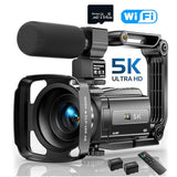 5K HD Digital 48MP WIFI Action Cameras Anti-Shake Autofocus Camcorder DV Recorder 16X Zoom Night Vision Monoculars for Camping