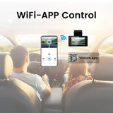 New 4K+4K front and rear dual recording supports GPS track high-definition night vision driving recorder