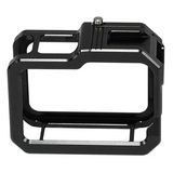 GW-Magnetic Camera Cage Quick Release With Cold Shoe Mount Protective Frame Aluminium For Gopro 13/12/11 Action Camera