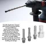 Garden Drill Adapter Carbon Steel Easy To Install Auger Adapter  1 To 3 Stable Connection 2 Pits 2 Slots for Garden