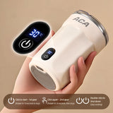 Mini Electric Portable Automatic Stirring Cup Smart Temperature & Battery Level Display 300ml USB-Charging Automatic Magnetic