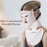 LED Beauty Facial Mask Skin Tightening Light Therapy Masks Esthetician LED Neck Masks Professional Facials Cosmetic Devices