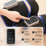 Leg Massager Air Compression with Heat Pain Relief Wrap for Circulation Boost & Muscle Recovery 3 Intensity Levels, LED Display)
