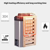 230V Sauna Heater Sauna Supplies Sauna Stove 3.6KW Stainless Steel Sauna Stove Internal Control Type Heater Sauna Room Equipment