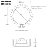 50w  Resonance Horn Speaker Music Massage Equipment Vibrator Cooling Bathtub Gaming Chair Vibration Horn