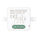 Zigbee Mini Smart Switch Relay Module Support 2 Way Control Switch for Smart Home Automation, Works with Alexa Google Home