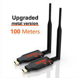 100M Wireless Wifi HDMI Extender Audio Video Transmitter Receiver TV Stick Display Adapter for Computer Laptop PC TV Projector