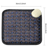 PEMF Therapy Mat Negative Ion Crystal-Infused Square Massage Cushion with Far Infrared Heat for Home Yoga Use Pain Household