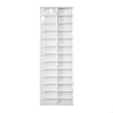 New Multiple Use 26 Pocket Over The Door Hanging Shoe And Sweatshirt Planner Highlighting Clear Pouches Space Saving Wall