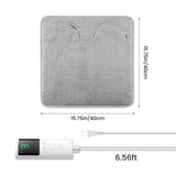 9-gear Electric Foot Heating Pad Portable Winter Soft Plush Washable Foot Warmer 4 Timer Heater Foot Warming Mat for Home Office