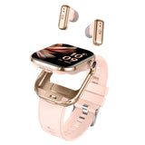 T99 new smart watch dual Bluetooth headset two-in-one call recording and heart rate measurement sports watch