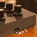 4 Buttons, 4 Sliders, 6 Knobs, Type-C, Plug & Play for Sound Design, Performance, Fast Sequencing - EM-MIDI1 USB MIDI Controller