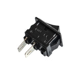 10PCS KCD11 117S Rocker Switch - 2-Pin ON-OFF 250V3A/125V6A Black Plastic Switch
