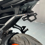For 390/125 Duke 2024-2025 Compatible 12V Motorcycle Turn Signal LED Integrated License Plate Holder