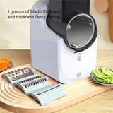 Multi-Function Electric Vegetable Cutter Household Kitchen 50W Automatic Slicer Shredder Vegetables Processor
