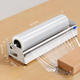 Stretch Film Wrap Dispenser Easy Packaging Experience Shrink Wrap Packing Machine Tabletop/Wall for Warehouse Home Use Factory