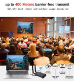 400M Dual HDMI Wireless Extender Display Adapter Video Transmitter Receiver Screen Share for DVD Camera Laptop PC To TV Monitor