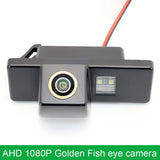 Golden-FishEye Rear View Camera For Peugeot 308 Hatchback 308CC (T7, T9) 2007~Present 208 408 508 3008 C3 C4 C5 HD Night Vision