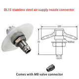 Auxiliary Air Plate Silo Feeder Air Plate Vibrator DL Stainless Steel Aluminum Fluidizer Food Silicone Pad M8 Cnnector