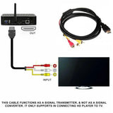 HDMI-compatible To 3RCA Cable 1.5M Audio Video Wire Cable Connector Adapter for Set-Top Box To TV