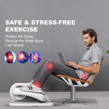 Fully Assembled Compact Elliptical Machine Under Desk Pedal Exerciser with Touch Screen Display Remote Control & Non-Slip Pedals