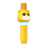 Children's Multifunctional Microphone Colorful Light Effect Cartoon Cute Pet Bluetooth Connection TF Card Mode Voice Changing