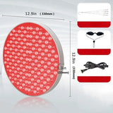 Circular Red Light Therapy Lamps Panel Beauty Rejuvenation Skincare Beauty Instrument Brightening Firm Skin Home Portable Device