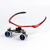 Professional Lab Magnifier Binocular Loupes Medical 2.5X 3.5X LED Head Light Lamp