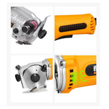 AC 220V Electric Circular Fabric Cutter - Professional Cloth Cutting Tool with Round Blade