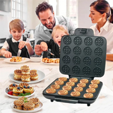 Multi Waffles Maker 16 Waffle Molds Nonstick Waffle Iron With Quick Heat-Up Nonstick Mini Waffles Maker