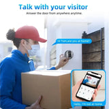 -Wifi Enabled 4.3-Inch LCD Visual Cat' S Eye Peephole Camera Night Vision 1080P Digital Door Detector Home& Outdoor Use