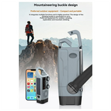 Multi-Function Solar Emergency Radio With AM/FM/WB Bands Large Flashlight Hand-Crank Generator Portable Phone Charger SOS Alarm