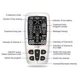 Digital Therapy Unit 36Modes Electric EMS Muscle Stimulator Tens Machine Physiotherapy Slimming Electronic Pulse Body Massager