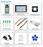 Smart Tuya Wifi Video Intercom for 6/8/10 Unit Apartments 9-Inch Screen with with RFID Card / APP Unlock Doorbell Camera Systerm