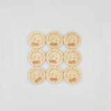 500pcs Wooden Handmade Button 2 Hole DIY Decor Sewing Buttons