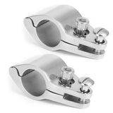 2Pcs 22/25mm Boat Bimini Top Jaw Slide Clamp With Bolt Steel Marine Hardware Tube Clamp for Commercial Yachts Boat Canopy