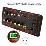 B02B-Bluetooth5.0 Audio 300W Amplifier Board D300 Subwoofer Dual Microphone AMP Amplificatore Module Car Media Player EU Plug