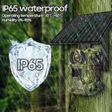 4G Solar Powered Wild Game Trail Camera, Photo Traps with Ucon Cloud Storage App, Real Time Viewing for Home Security