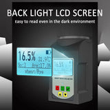 Portable Grain Moisture Tester for 25 Grains Wheat Corn Coffee High Precision with Temperature Compensation Data Storage